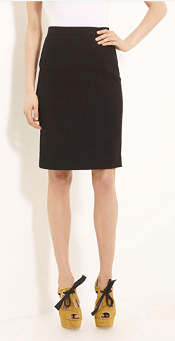 Moschino Cheap & Chic Bouclé Wool Pencil Skirt