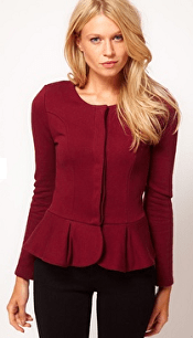 ASOS Peplum Frill Jacket