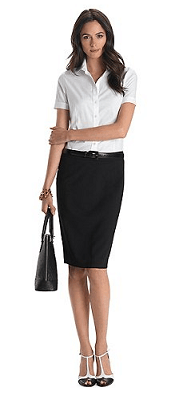 short black pencil skirt