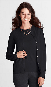 Women's Regular Long Sleeve Classic Cashmere Crew Cardigan