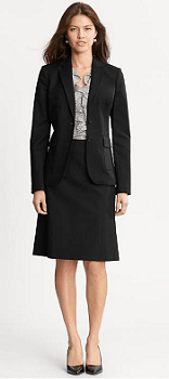 Banana Republic Modern Sleek blazer and skirt