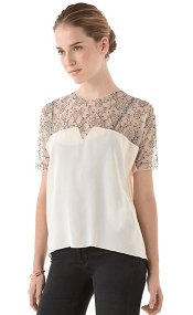 Tribune Standard Pieced Top with Lace