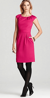 Trina Turk Dress - Crest Solid Ponte