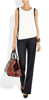  Joseph Rocker wool-twill wide-leg pants