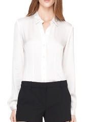 Eva Silk Button-Down Shirt