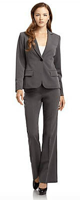BLACK Saks Fifth Avenue Tropical Wool Suit