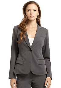 BLACK Saks Fifth Avenue Tropical Wool Suit Jacket