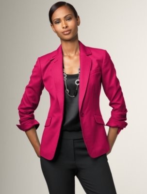 Talbots Kate Fit Flannel Tuxedo Jacket