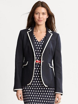 Banana Republic Color Tipped Blazer