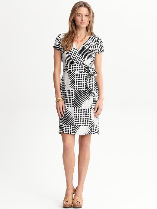 Banana Republic Mod Graphic Wrap Dress