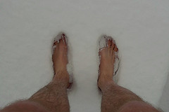 Up to my ankles in snow, originally uploaded to Flickr by Lollyman.