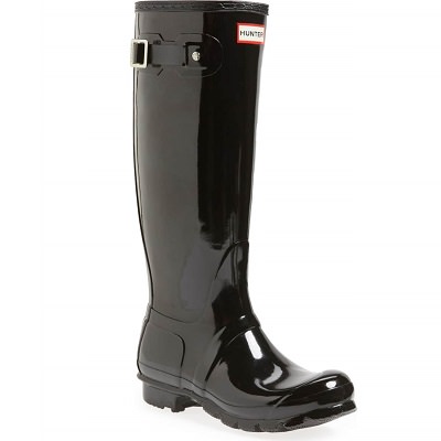 Michael Kors Women's MK Logo Mid Rain Boots Rubber Bootie Black Brown  US Size 6