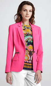 Nanette Lepore Superstar One-Button Blazer