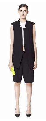 Zara Waistcoat with Lapels and Shoulder Pads