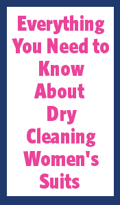 everything you need to know about drycleaning women's suits