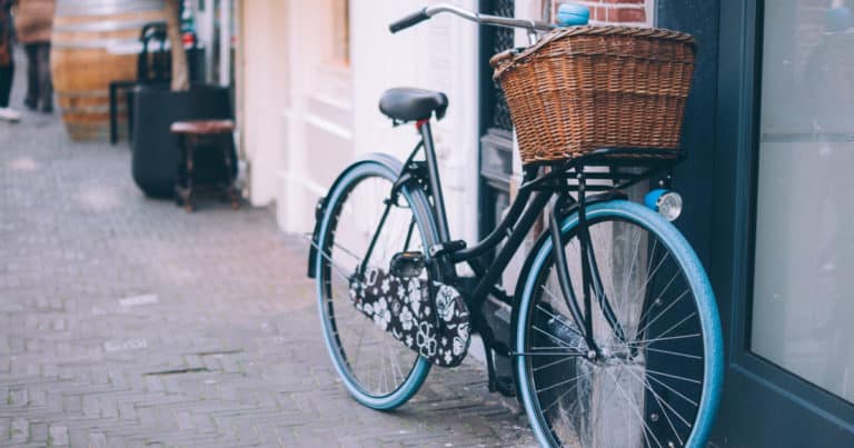 bicycle with basket