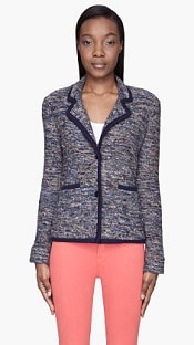 MARC BY MARC JACOBS Blue Suze slub Sweater Blazer