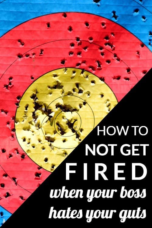 Can you avoid getting fired when your boss hates you? Here's our advice for what to do when your boss has it out for you.
