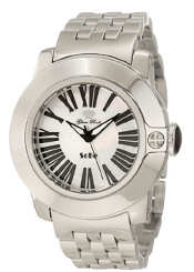Glam Rock Women's GR31012 SoBe White Mother-Of-Pearl Dial Stainless Steel Watch