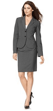 women charcoal suit