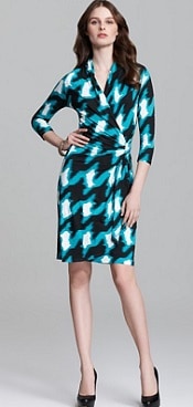 Karen kane cascade faux hotsell wrap dress