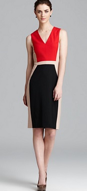 Rachel Roy Color Blocked Sleeveless Dress