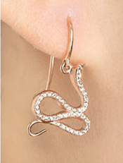 Ileana Makri Diamond Viper Earrings 
