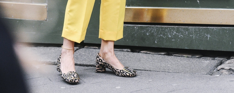 Yellow leopard sales print shoes