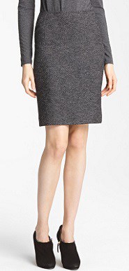 Armani Collezioni Herringbone Jersey Skirt