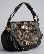 Rebecca Minkoff Black Calf Hair and Leather 'Moonstruck' Saddle Bag