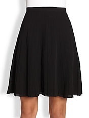 Theory Alcine Pleated A-Line Skirt