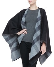 Burberry Merino Check Cape