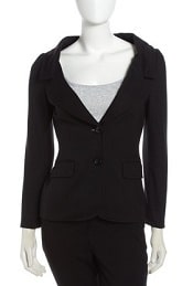 Wide Neck Ponte Jacket