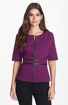 Classiques Entier Sunmosa Leather Trim Top, was $198 now $118 (available in black also)
