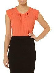 Dorothy Perkins Bow Front Tee