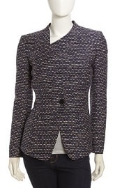 Lafayette 148 New York Pickstitch Asymmetric Jacket