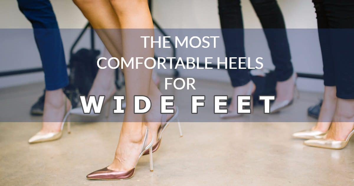 wide toe high heels
