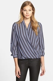 Pleione Faux Wrap Blouse