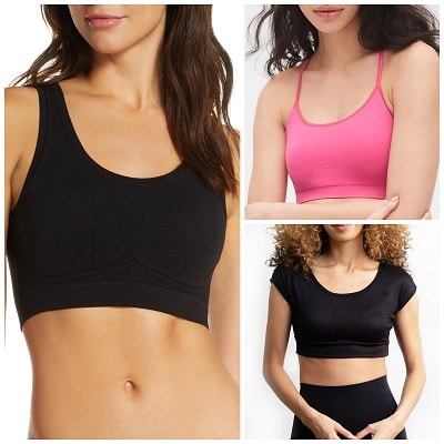 Second Base Janet Boatneck Style Demi Cami Crop Tops for Women