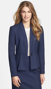 Halogen Diamond Stretch Peplum Jacket