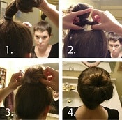 30-Second Pouf Bun - Easy Hairstyles | Corporette