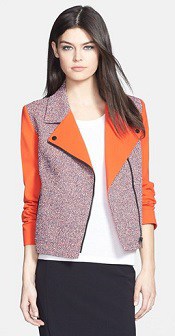 Classiques Entier 'Carlotta' Tweed & Ponte Moto Jacket | Corporette