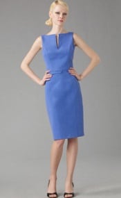 David Meister blue sheath dress