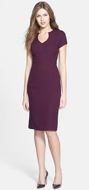 'Gypsy Rose' Stretch Crepe Sheath Dress | Corporette