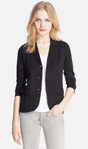 3/4 Ruched Sleeve Knit Jacket Regular and Plus Sizes FASHION BOOMY Womens Casual Work Office Blazer 