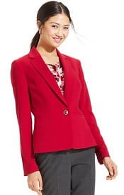 Anne Klein Single-Button Blazer | Corporette