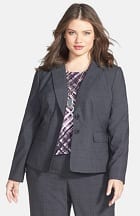 Sejour 'Charcoal Crosshatch' Suit Jacket (Plus Size), was $148, now $99