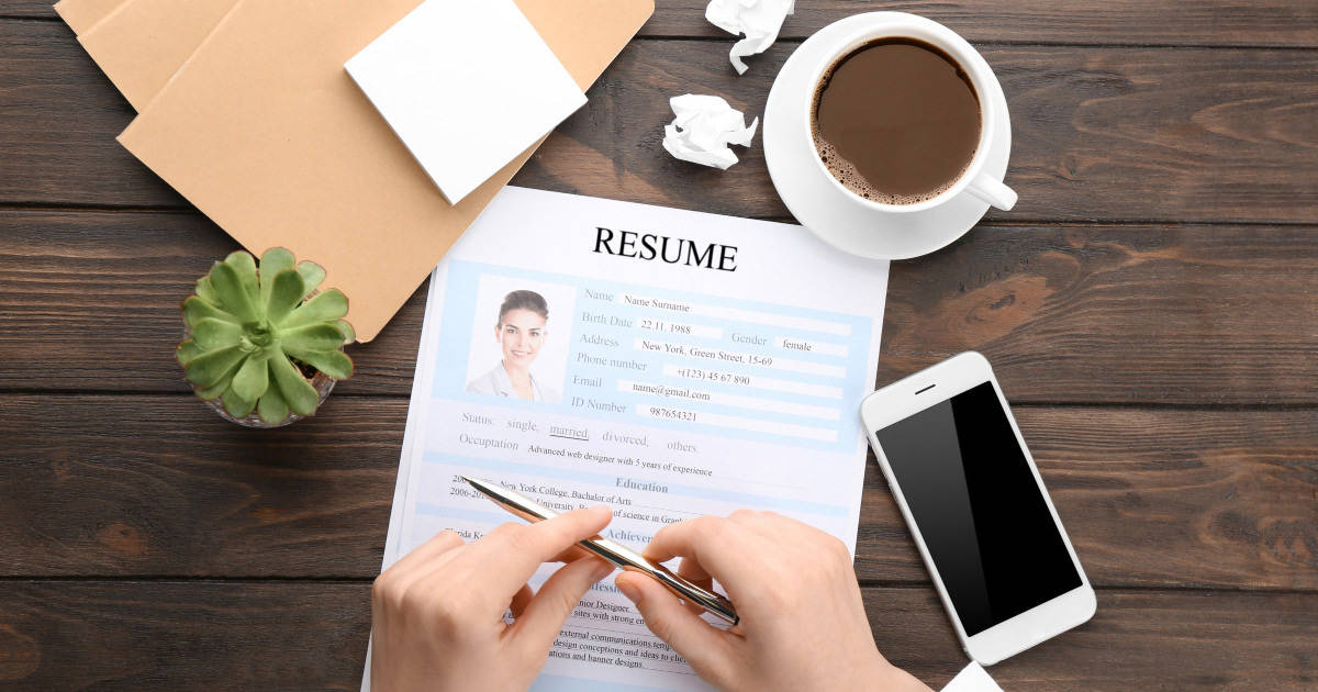 easy ways to keep your resume updated - image of resume