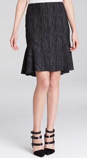 Elie Tahari Bonnie Tweed Print Skirt | Corporette