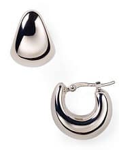 Nancy B Sterling Silver Huggie Earrings | Corporette